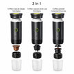 Macchina per Espresso Portatile 3 in 1 – Compatibile con Capsule Nespresso, Dolce Gusto e Caffè Macinato, 20 Bar, Autoriscaldante, USB-C, 8,5×24,5 cm