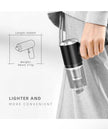 Poligono Mini Aspirapolvere per Auto Senza Filo Ricaricabile con USB, Aspirabriciole Portatile, (Potente 120W, 6000Pa, 7.4V)