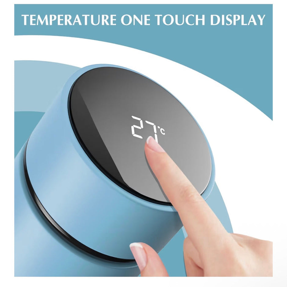 500ml Thermos Bottiglia Termica di Acqua in Acciaio Inox Bottiglietta Tazza Intelligente LED Temperatura Display Touch Smart Borraccia Isolante Sottovuoto