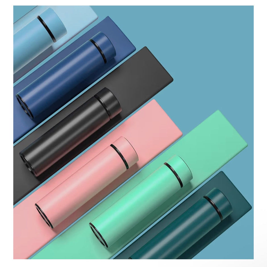 500ml Thermos Bottiglia Termica di Acqua in Acciaio Inox Bottiglietta Tazza Intelligente LED Temperatura Display Touch Smart Borraccia Isolante Sottovuoto
