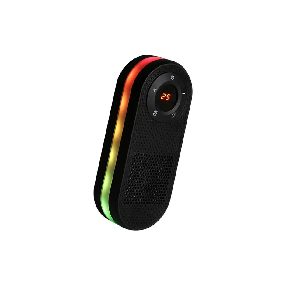 Mini Stufetta Elettrica Portatile 500W – Riscaldatore Silenzioso a Basso Consumo con Telecomando e Timer 1-12H, Display LED, Oscillazione 180° e Protezione Sicurezza per Camera, Ufficio, Soggiorno