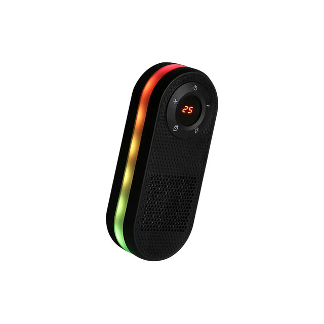 Mini Stufetta Elettrica Portatile 500W – Riscaldatore Silenzioso a Basso Consumo con Telecomando e Timer 1-12H, Display LED, Oscillazione 180° e Protezione Sicurezza per Camera, Ufficio, Soggiorno