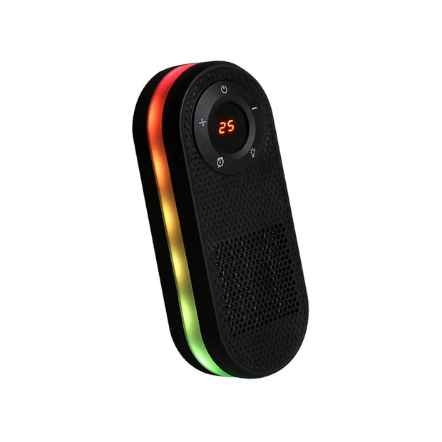 Mini Stufetta Elettrica Portatile 500W – Riscaldatore Silenzioso a Basso Consumo con Telecomando e Timer 1-12H, Display LED, Oscillazione 180° e Protezione Sicurezza per Camera, Ufficio, Soggiorno
