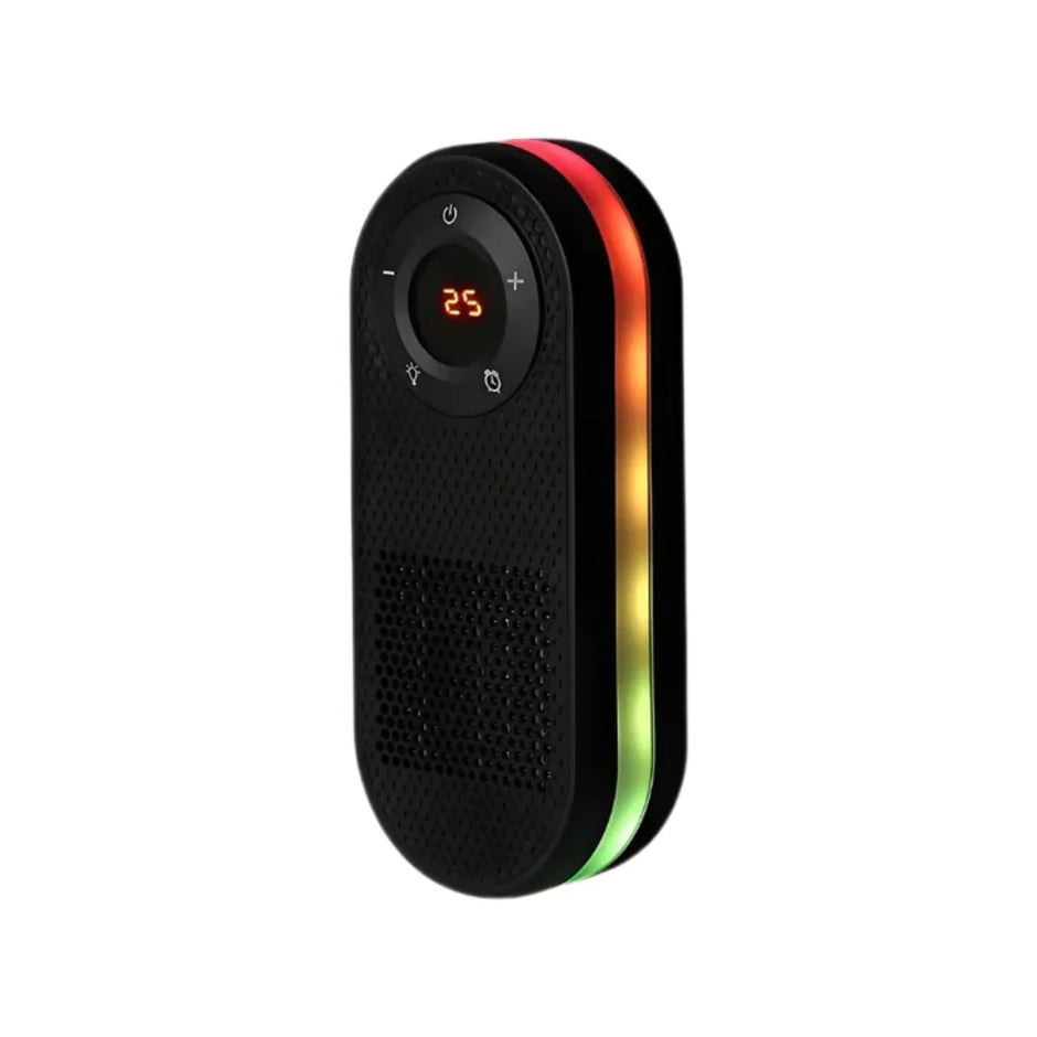 Mini Stufetta Elettrica Portatile 500W – Riscaldatore Silenzioso a Basso Consumo con Telecomando e Timer 1-12H, Display LED, Oscillazione 180° e Protezione Sicurezza per Camera, Ufficio, Soggiorno