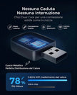 Adattatore Wireless per CarPlay – Upgrade 2025, Adattatore USB/Type-C senza fili, Connessione Veloce e Stabile senza Ritardi, Compatibile con iOS 12+