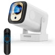 Proiettore 4K, Mini Proiettore Portatile con WiFi 6 e Bluetooth 5.4, Ruotabile 180°, Messa a fuoco automatica Videoproiettore da soffitto hd, vocale remoto Air Mouse 2025 Aggiornato