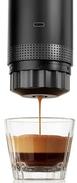 Macchina per Espresso Portatile 3 in 1 – Compatibile con Capsule Nespresso, Dolce Gusto e Caffè Macinato, 20 Bar, Autoriscaldante, USB-C, 8,5×24,5 cm