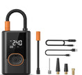 Compressore Aria Portatile 150 PSI, Mini Compressore Elettrico Portatile Senza Fili con Schermo Digitale e Torcia LED, per Auto, Moto, Bicicletta, Palla